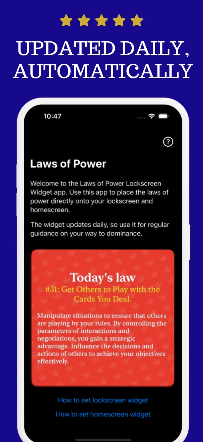 Laws of Power app screenshot 4